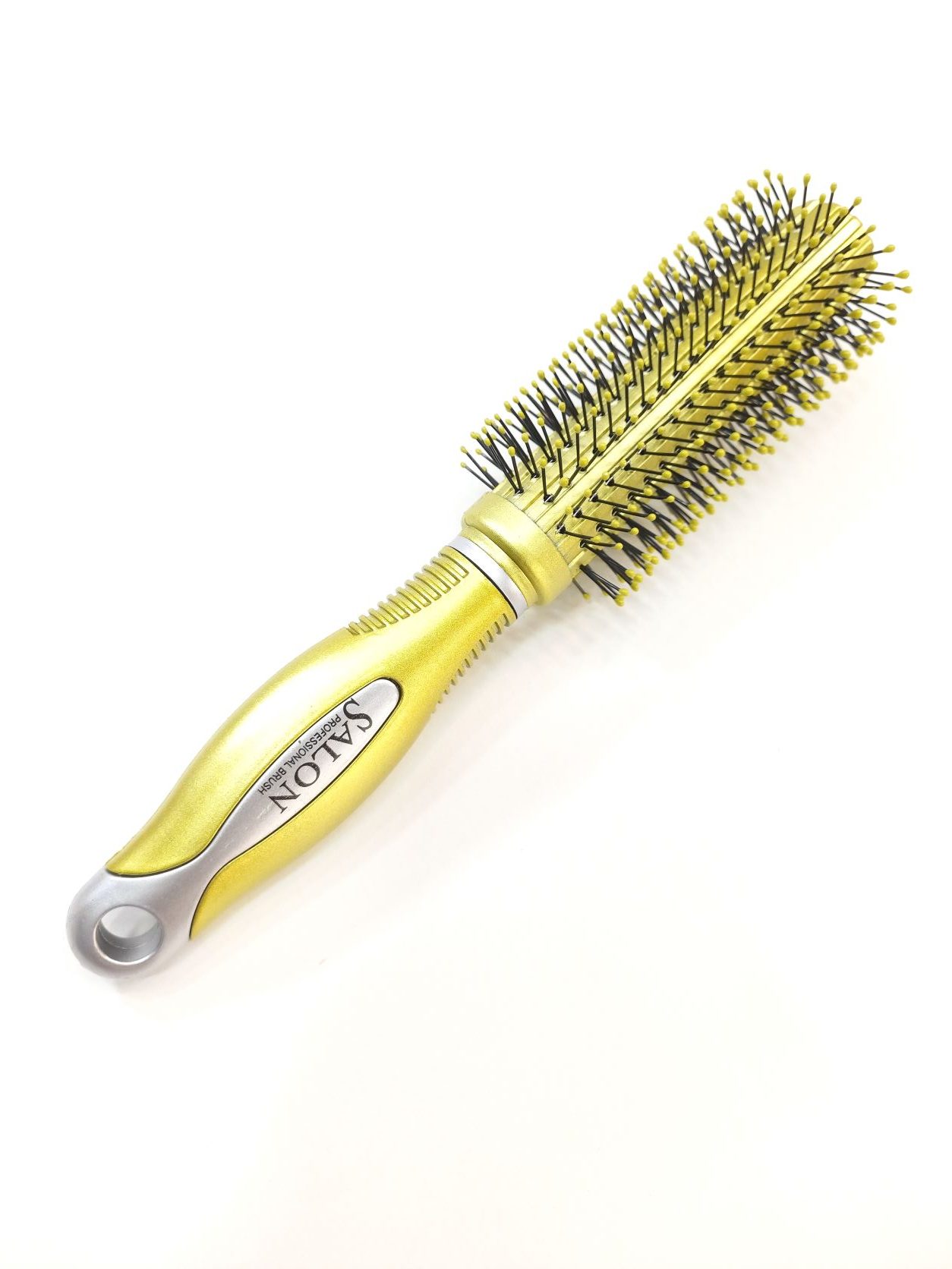 Round Hair Brush with Nylon Bristles For Blow Drying | Hair Styling |  Curling | For Men & Women – Plastic  | ShopHere