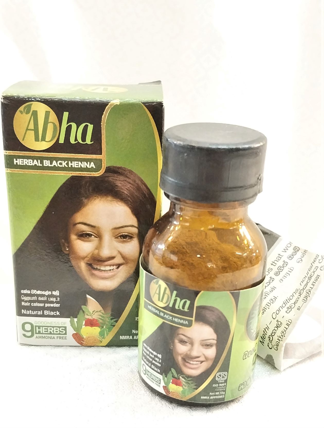 Nisha natural henna based black hair color dye henna conditioning her